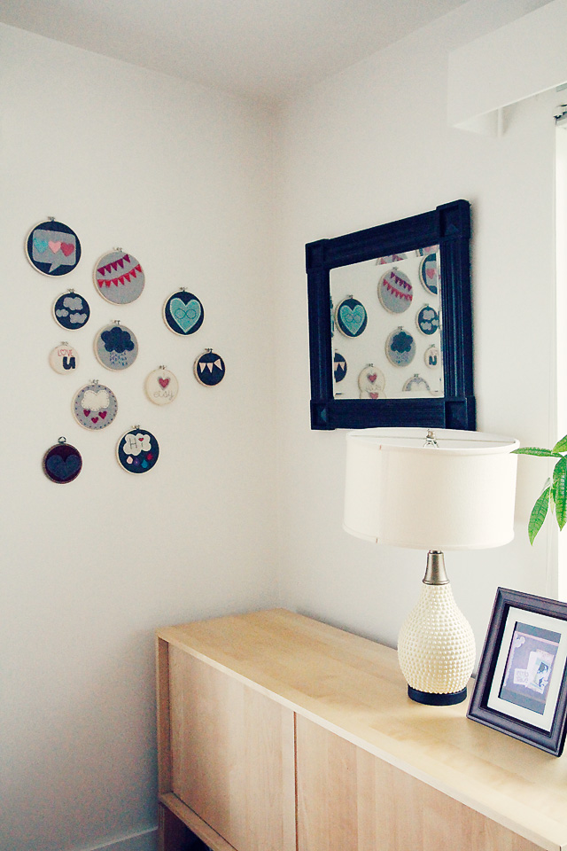 10 Super Adorable Ways to Display Your Embroidery Hoop Art - Cathy