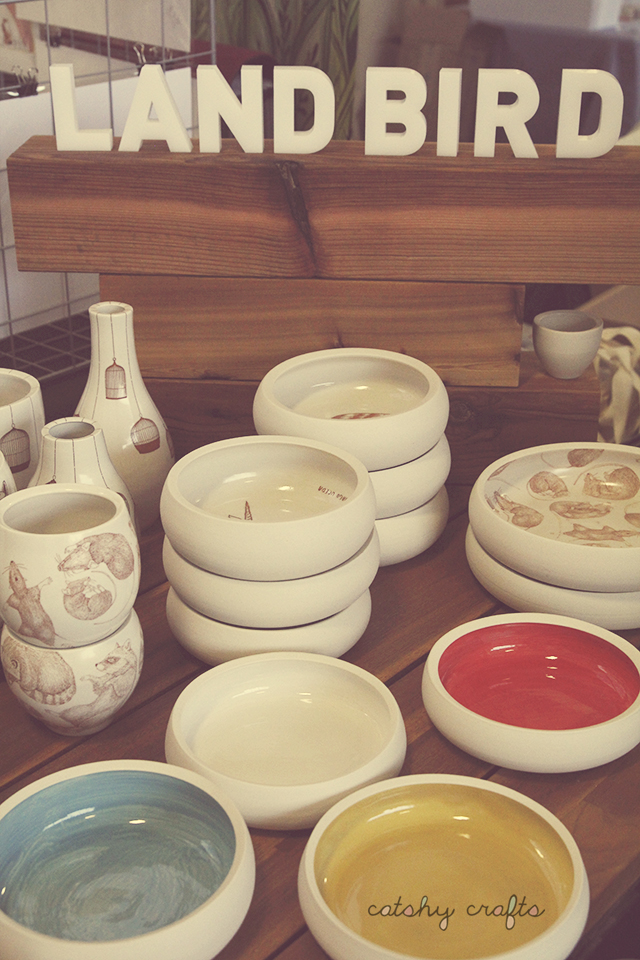 Hand-thrown porcelain ceramics by Land Bird.