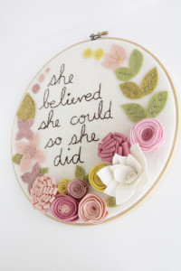 She Believed She Could So She Did - Inspirational Wall Art